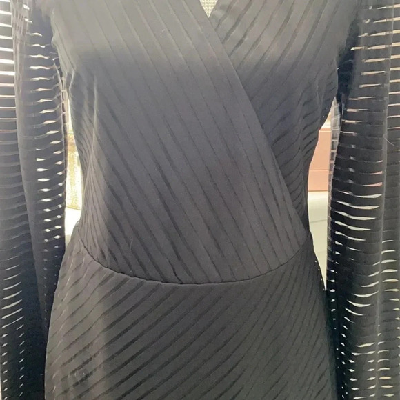 GUESS Long Sleeve Sheer Dress, Size 10 - Picture 3 of 11